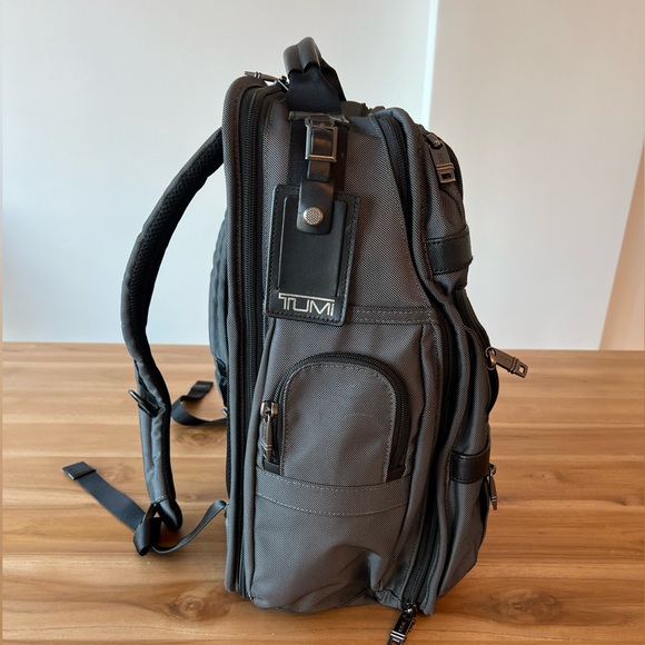 Tumi Nylon Ballistic Backpack with TPass in Grey - Picture 2 of 9
